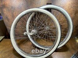 Vintage Schwinn Bicycle 26 Front Rear RIMS Wheels JAGUAR CORVETTE TYPHOON Bike