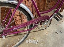 Vintage Schwinn Bicycle 26 Purple Hollywood USA 1967 Chicago Chrome