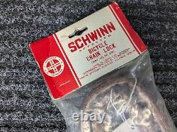 Vintage Schwinn Bicycle BROWN GLITTER Combination Chain Lock STINGRAY RUNABOUT