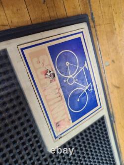 Vintage Schwinn Bicycle Bike Dealership Work Mat Shop Item Rare