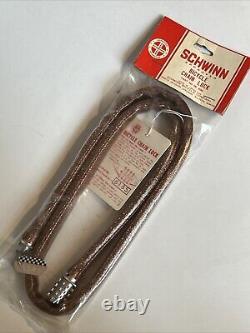 Vintage Schwinn Bicycle Combination Chain Lock glitter brown no06696 unopened