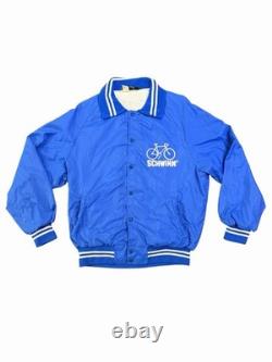 Vintage Schwinn Bicycle Dealers Jacket Coaches Bomber 80s Bike Cycling Champion