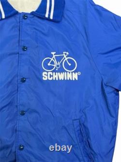Vintage Schwinn Bicycle Dealers Jacket Coaches Bomber 80s Bike Cycling Champion