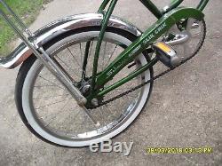 Vintage Schwinn Bicycle Green 1971 Stingray Slik Chik S2