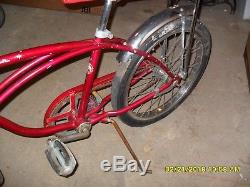 Vintage Schwinn Bicycle Red 1972 Stingray