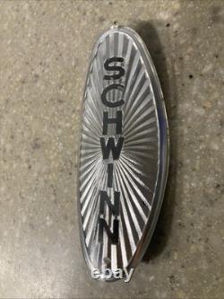 Vintage Schwinn Bicycle Starburst Headbadge Deluxe 60s