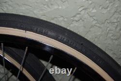 Vintage Schwinn Bicycle Tires & Rims 26x1 1/4 S-7 from 1968 Starlet Clean