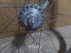 Vintage Schwinn Bicycle Wheel Set S5 26x1-3/8 36 Spoke 2-Speed Hub Avg