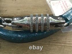 Vintage Schwinn Bike Chain Combination Lock NOS Sky Blue With Combo Card