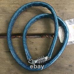 Vintage Schwinn Bike Chain Combination Lock NOS Sky Blue With Combo Card