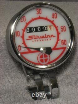 Vintage Schwinn Bike Speedometer 2½ Round Huret Bicycle Speedo Head 08 430 Nos
