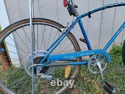 Vintage Schwinn Blue Banana Seat Muscle Bike Bicycle Adult 26