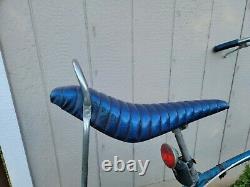 Vintage Schwinn Blue Banana Seat Muscle Bike Bicycle Adult 26