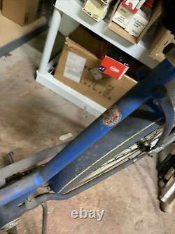 Vintage Schwinn Blue Cruiser Bicycle Bike Tornado Free Shipping To USA