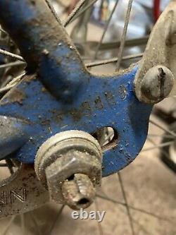 Vintage Schwinn Blue Cruiser Bicycle Bike Tornado Free Shipping To USA