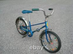 Vintage Schwinn Blue Pixie Bicycle Original Bike 16 Boys or Girls Nice