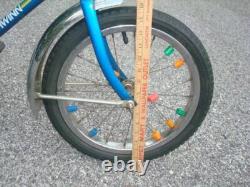 Vintage Schwinn Blue Pixie Bicycle Original Bike 16 Boys or Girls Nice