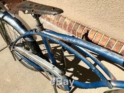 Vintage Schwinn Blue Stingray Bicycle Barn Find Project 1977
