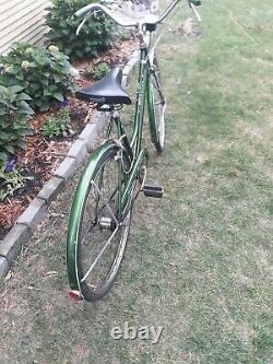Vintage Schwinn Breeze Bicycle Green Original Bike Women's 3-Speed circa1968-72