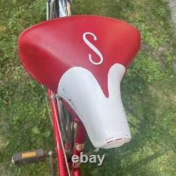 Vintage Schwinn Breeze Bicycle with Matching Seat and Grips, Red Girls 3 Speed