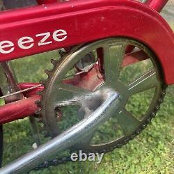 Vintage Schwinn Breeze Bicycle with Matching Seat and Grips, Red Girls 3 Speed