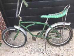 Vintage Schwinn Campus Green 1968 Original Deluxe Stingray Coaster Bike Cd55624