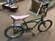 Vintage Schwinn Chicago Green Sting-ray Bicycle Hot Rod Pink Banana Seat