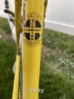 Vintage Schwinn Collegiate 5 Speed Bike Mens 26 Cruiser 1975 Yellow Original