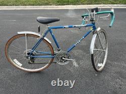 Vintage Schwinn Collegiate Sport 10 Bike Mens 27 10 Speed Bicycle Blue Steel