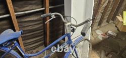 Vintage Schwinn Collegiate Women's 3-Speed Bicycle Blue / Blue Fenders