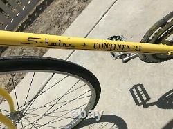 Vintage Schwinn Continental Chicago Yellow Bicycle 10 Speed Bike 1970s