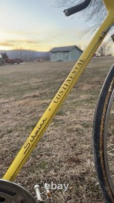 Vintage Schwinn Continental Road Bike Yellow 10-Speed 27 Chicago USA