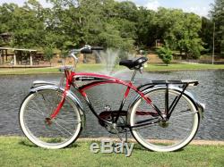 Vintage Schwinn Cruiser Deluxe Nexus 7 Speed Bicycle Phantom Horn Tank Balloon