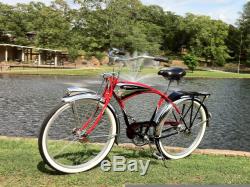 Vintage Schwinn Cruiser Deluxe Nexus 7 Speed Bicycle Phantom Horn Tank Balloon