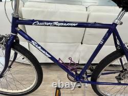 Vintage Schwinn Cruiser Supreme 26 inch Wheel Men's Bicycle Bike Color BLUE