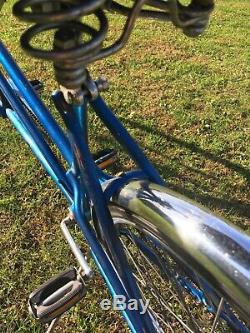 Vintage Schwinn De Luxe Twinn Tandem 5-speed Bicycle Sky Blue