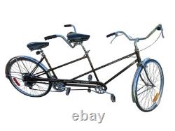 Vintage Schwinn De Luxe Twinn Tandem Bicycle 1960s/70s Original Chrome
