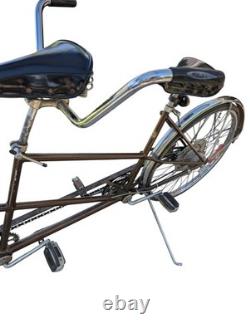 Vintage Schwinn De Luxe Twinn Tandem Bicycle 1960s/70s Original Chrome