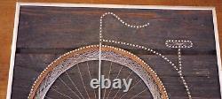 Vintage Schwinn Dealer Advertising High Wheel Bicycle Wire Art By Carl Reed