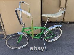 Vintage Schwinn Deluxe Flamboyant Lime Green Stingray 1965 Bicycle