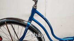 Vintage Schwinn Deluxe Hollywood Women's Single Speed Sky Blue 1967 Rider