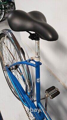 Vintage Schwinn Deluxe Hollywood Women's Single Speed Sky Blue 1967 Rider