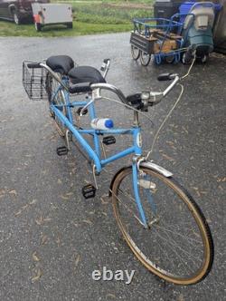 Vintage Schwinn Deluxe Twinn Two-Seater Tandem Bike 26 Wheels 5 Speed