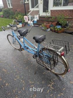 Vintage Schwinn Deluxe Twinn Two-Seater Tandem Bike 26 Wheels 5 Speed