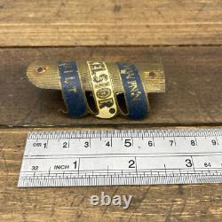 Vintage Schwinn Excelsior HeadBadge Head Badge Balloon 50s 40s Brass DX Motobike