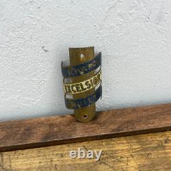 Vintage Schwinn Excelsior HeadBadge Head Badge Balloon 50s 40s Brass DX Motobike