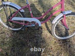 Vintage Schwinn Fair Lady Bike For Restore Or Parts Not Working As It Is