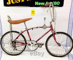 Vintage Schwinn Fastback 5 Speed Bike 1969 Red Stingray 20 Banana Seat Cruiser