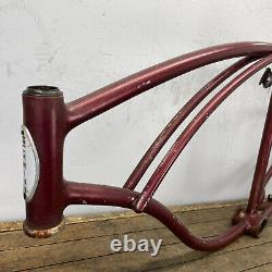 Vintage Schwinn Frame Canitlever Cruiser Klunker 1962 C2 Middleweight 1960s 26