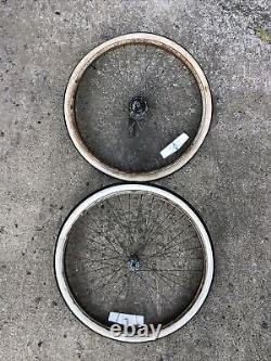 Vintage Schwinn Front & Rear Rim 26 Bendix Automatic Trelleborg White Wall L@@K